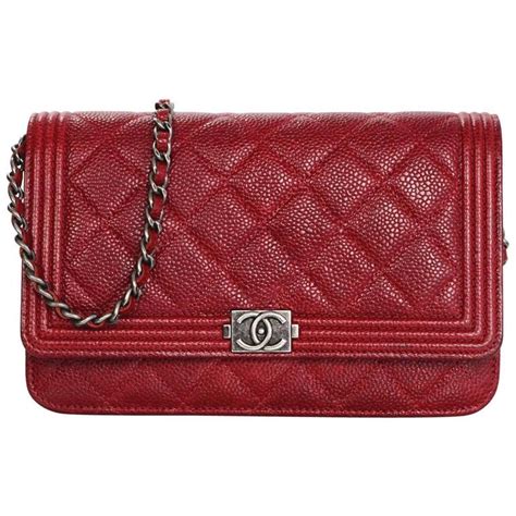 red chanel boy wallet on chain|chanel woc online shop.